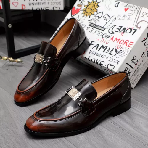 Cheap Dolce &amp; Gabbana D&amp;G Leather Shoes For Men #1361747, $$96.00 USD On Dolce &amp; Gabbana D&amp;G Leather Shoes