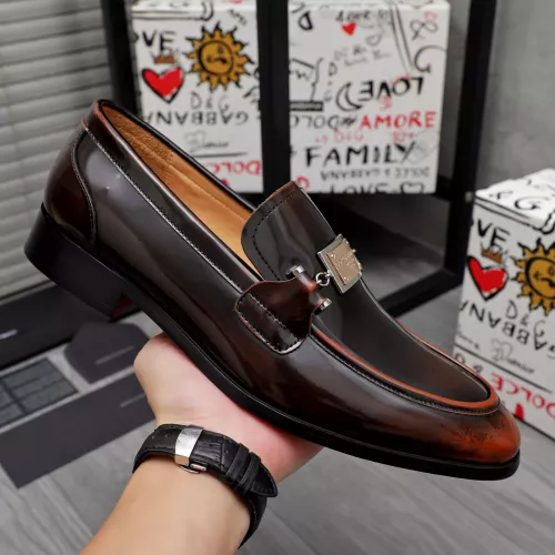 Replica Dolce & Gabbana D&G Leather Shoes For Men #1361747 $96.00 USD for Wholesale