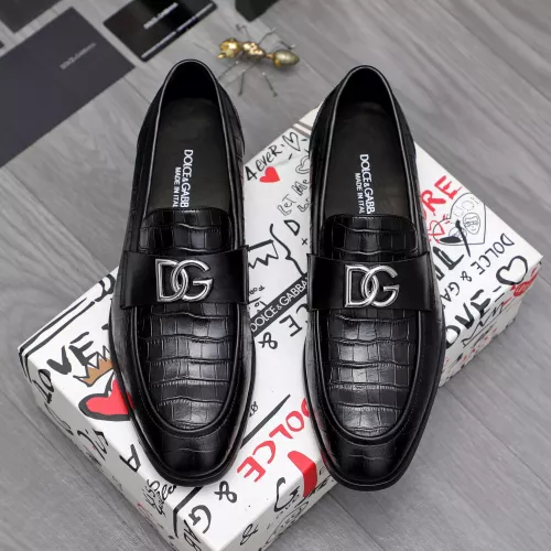 Replica Dolce & Gabbana D&G Leather Shoes For Men #1361753 $96.00 USD for Wholesale