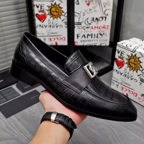Replica Dolce & Gabbana D&G Leather Shoes For Men #1361753 $96.00 USD for Wholesale
