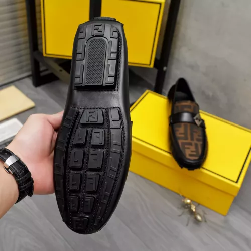 Replica Fendi Leather Shoes For Men #1361758 $80.00 USD for Wholesale