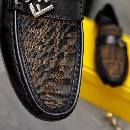 Replica Fendi Leather Shoes For Men #1361758 $80.00 USD for Wholesale