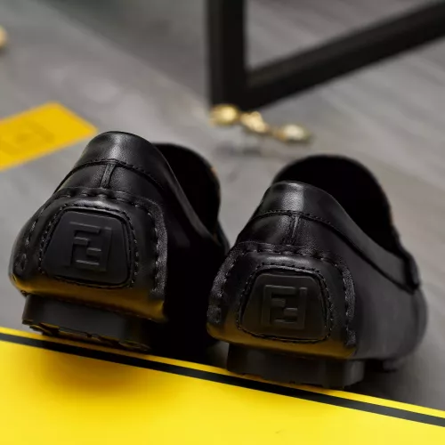 Replica Fendi Leather Shoes For Men #1361758 $80.00 USD for Wholesale