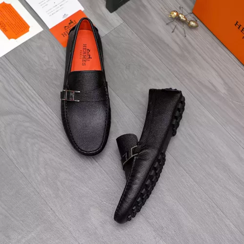 Replica Hermes Leather Shoes For Men #1361759 $80.00 USD for Wholesale