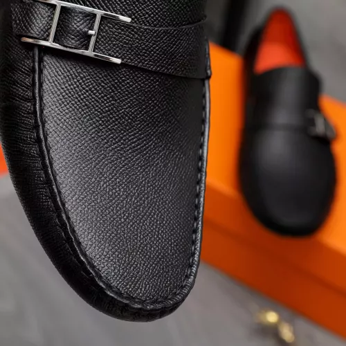 Replica Hermes Leather Shoes For Men #1361759 $80.00 USD for Wholesale