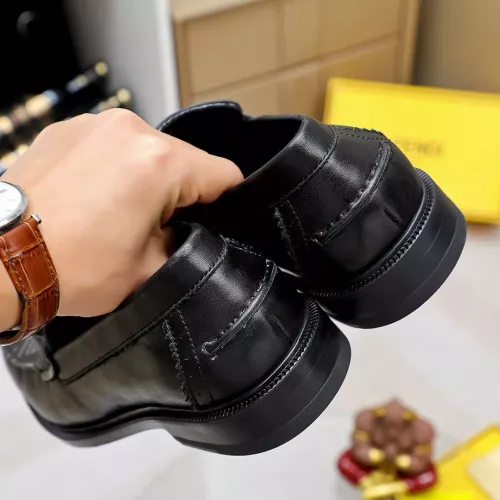 Replica Fendi Leather Shoes For Men #1361890 $85.00 USD for Wholesale