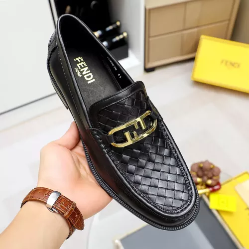 Replica Fendi Leather Shoes For Men #1361891 $85.00 USD for Wholesale