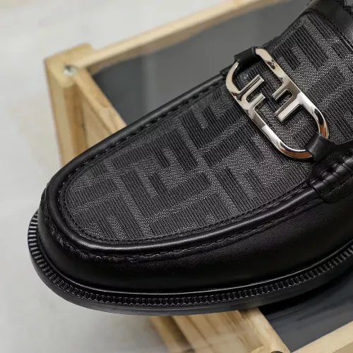Replica Fendi Leather Shoes For Men #1361898 $85.00 USD for Wholesale