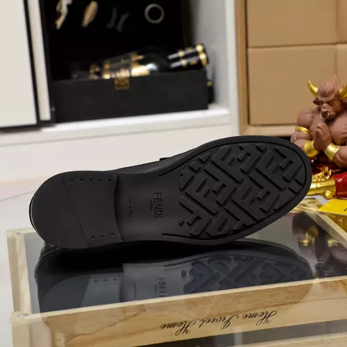 Replica Fendi Leather Shoes For Men #1361898 $85.00 USD for Wholesale