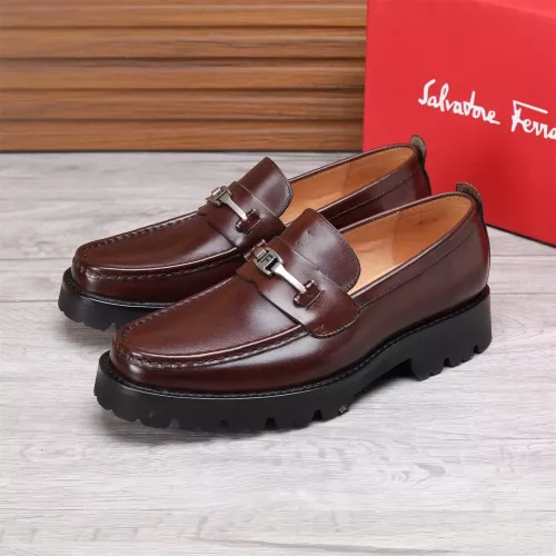 Cheap Salvatore Ferragamo Leather Shoes For Men #1362016, $$96.00 USD On Salvatore Ferragamo Leather Shoes