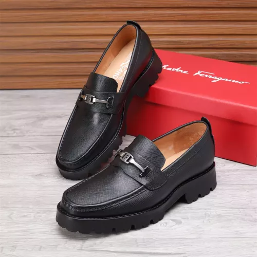 Cheap Salvatore Ferragamo Leather Shoes For Men #1362017, $$96.00 USD On Salvatore Ferragamo Leather Shoes