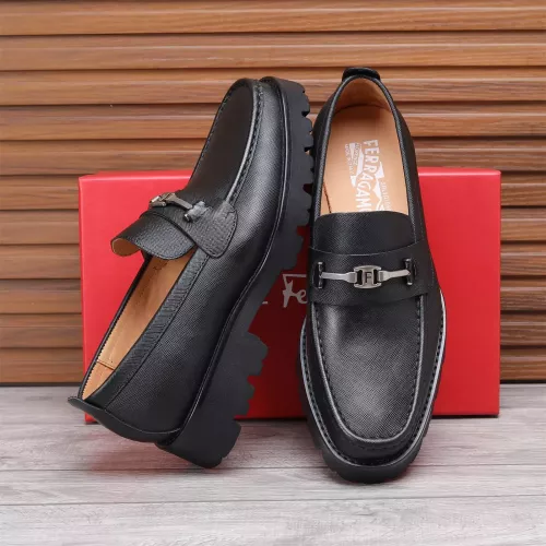 Replica Salvatore Ferragamo Leather Shoes For Men #1362017 $96.00 USD for Wholesale