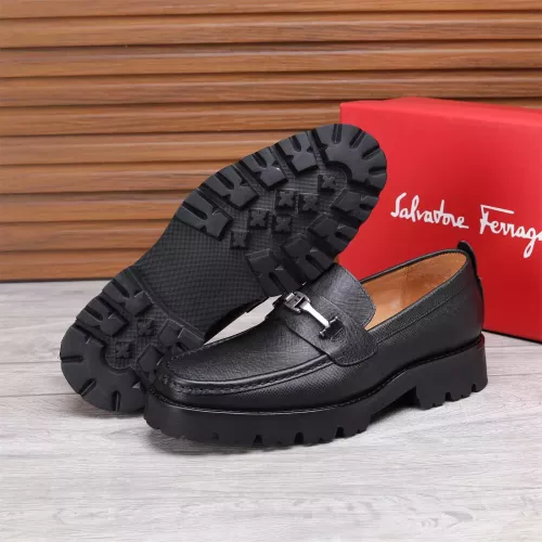 Replica Salvatore Ferragamo Leather Shoes For Men #1362017 $96.00 USD for Wholesale