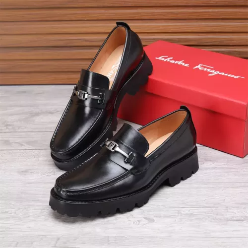 Cheap Salvatore Ferragamo Leather Shoes For Men #1362018, $$96.00 USD On Salvatore Ferragamo Leather Shoes