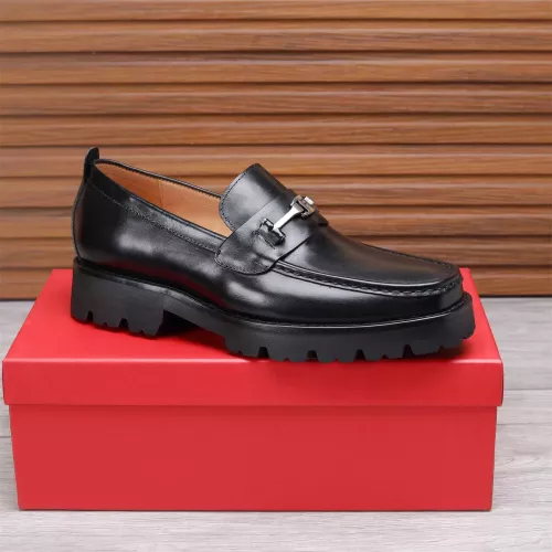 Replica Salvatore Ferragamo Leather Shoes For Men #1362018 $96.00 USD for Wholesale