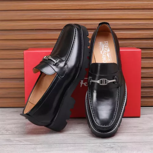 Replica Salvatore Ferragamo Leather Shoes For Men #1362018 $96.00 USD for Wholesale