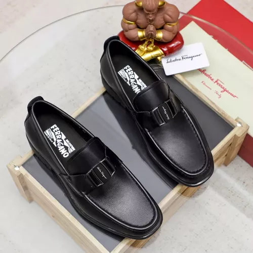 Replica Salvatore Ferragamo Leather Shoes For Men #1362020 $85.00 USD for Wholesale