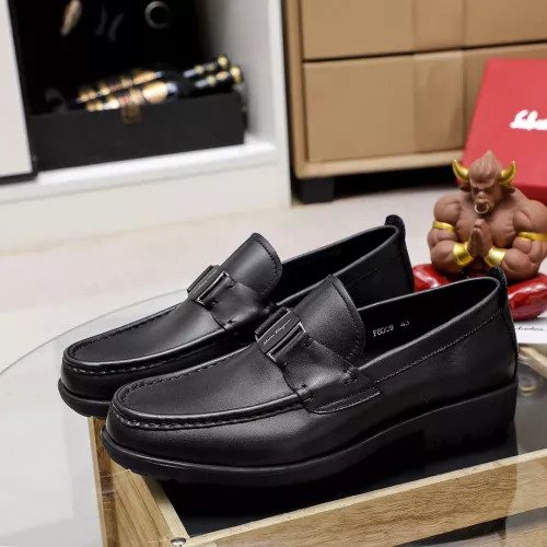 Replica Salvatore Ferragamo Leather Shoes For Men #1362020 $85.00 USD for Wholesale