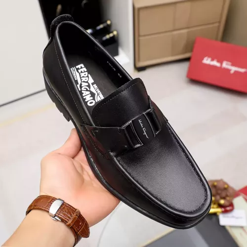 Replica Salvatore Ferragamo Leather Shoes For Men #1362020 $85.00 USD for Wholesale