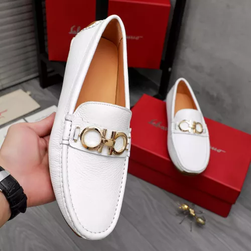 Replica Salvatore Ferragamo Leather Shoes For Men #1362021 $76.00 USD for Wholesale