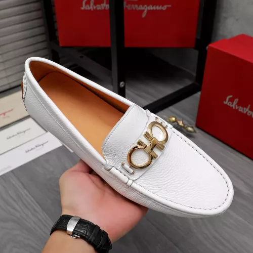 Replica Salvatore Ferragamo Leather Shoes For Men #1362021 $76.00 USD for Wholesale