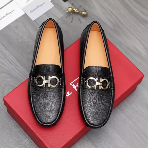 Replica Salvatore Ferragamo Leather Shoes For Men #1362022 $76.00 USD for Wholesale