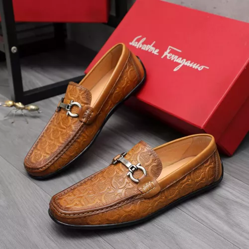 Cheap Salvatore Ferragamo Leather Shoes For Men #1362023, $$76.00 USD On Salvatore Ferragamo Leather Shoes