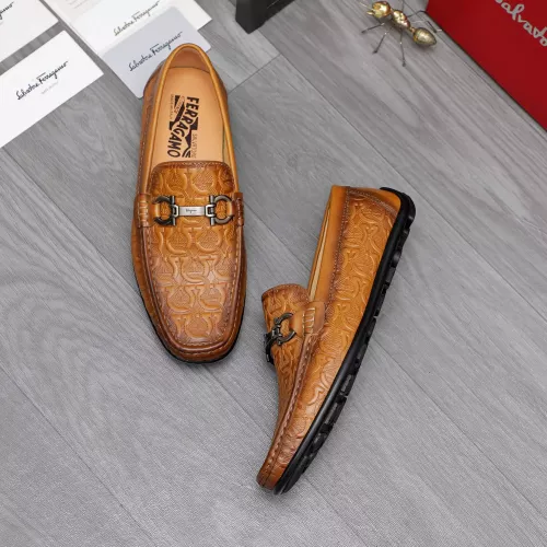 Replica Salvatore Ferragamo Leather Shoes For Men #1362023 $76.00 USD for Wholesale