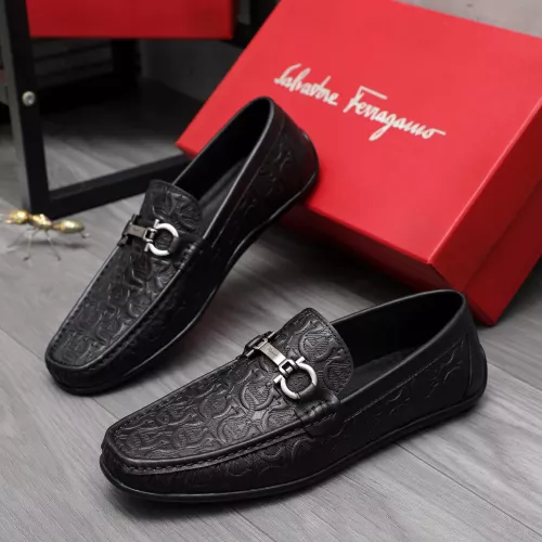 Cheap Salvatore Ferragamo Leather Shoes For Men #1362024, $$76.00 USD On Salvatore Ferragamo Leather Shoes
