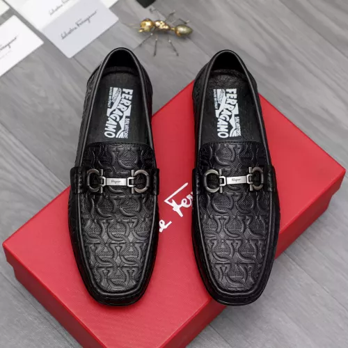 Replica Salvatore Ferragamo Leather Shoes For Men #1362024 $76.00 USD for Wholesale