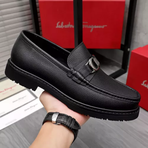 Replica Salvatore Ferragamo Leather Shoes For Men #1362025 $96.00 USD for Wholesale