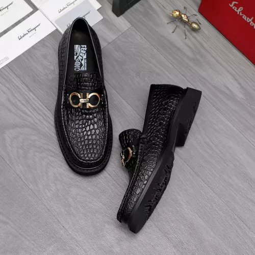 Replica Salvatore Ferragamo Leather Shoes For Men #1362026 $96.00 USD for Wholesale