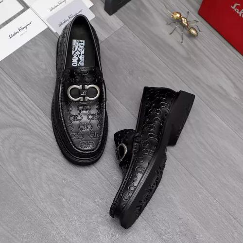 Replica Salvatore Ferragamo Leather Shoes For Men #1362027 $96.00 USD for Wholesale