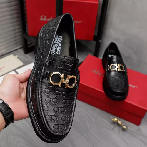 Replica Salvatore Ferragamo Leather Shoes For Men #1362028 $96.00 USD for Wholesale