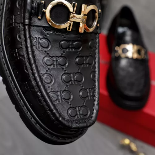 Replica Salvatore Ferragamo Leather Shoes For Men #1362028 $96.00 USD for Wholesale
