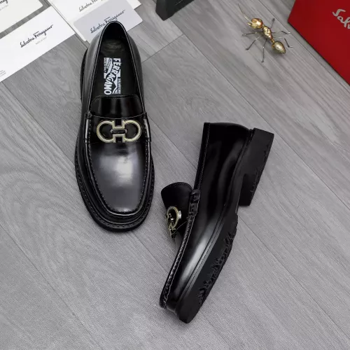 Replica Salvatore Ferragamo Leather Shoes For Men #1362029 $96.00 USD for Wholesale