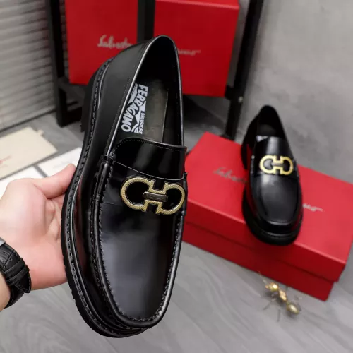 Replica Salvatore Ferragamo Leather Shoes For Men #1362029 $96.00 USD for Wholesale