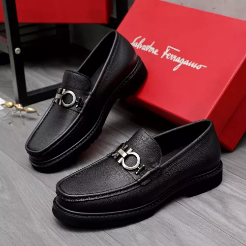 Cheap Salvatore Ferragamo Leather Shoes For Men #1362030, $$96.00 USD On Salvatore Ferragamo Leather Shoes