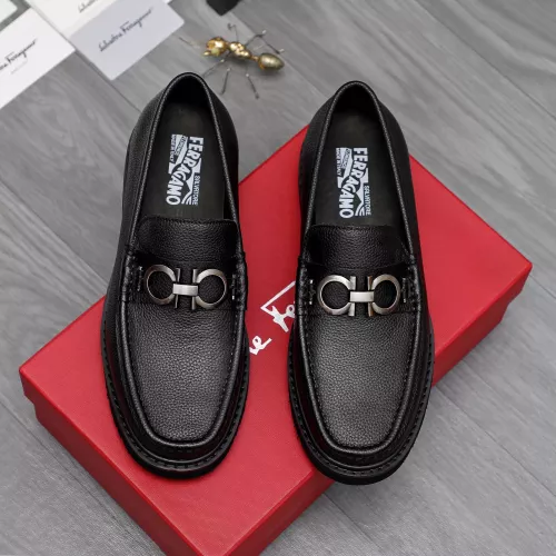 Replica Salvatore Ferragamo Leather Shoes For Men #1362030 $96.00 USD for Wholesale