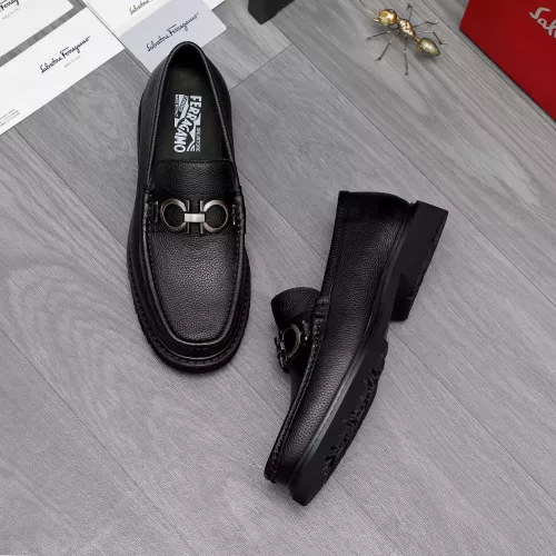 Replica Salvatore Ferragamo Leather Shoes For Men #1362030 $96.00 USD for Wholesale