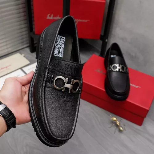 Replica Salvatore Ferragamo Leather Shoes For Men #1362030 $96.00 USD for Wholesale