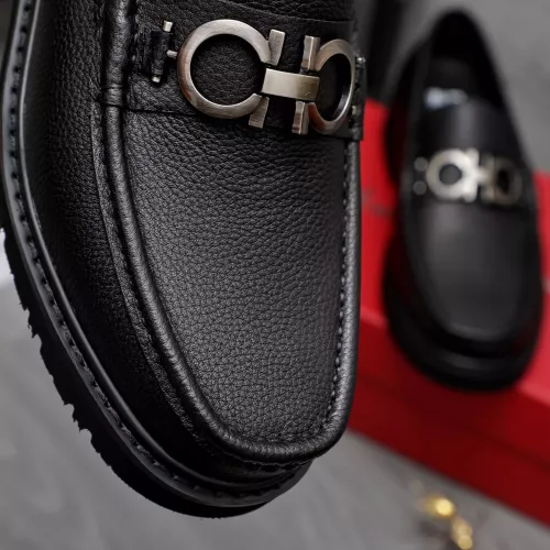Replica Salvatore Ferragamo Leather Shoes For Men #1362030 $96.00 USD for Wholesale
