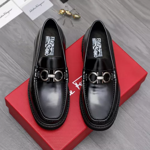 Replica Salvatore Ferragamo Leather Shoes For Men #1362031 $96.00 USD for Wholesale