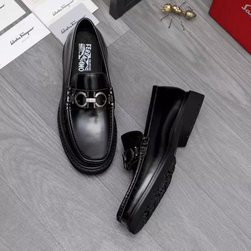 Replica Salvatore Ferragamo Leather Shoes For Men #1362031 $96.00 USD for Wholesale