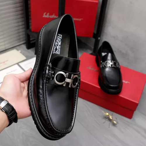 Replica Salvatore Ferragamo Leather Shoes For Men #1362031 $96.00 USD for Wholesale