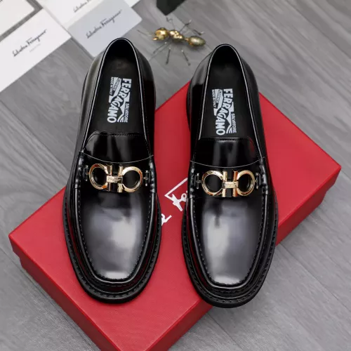 Replica Salvatore Ferragamo Leather Shoes For Men #1362032 $96.00 USD for Wholesale