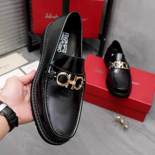 Replica Salvatore Ferragamo Leather Shoes For Men #1362032 $96.00 USD for Wholesale
