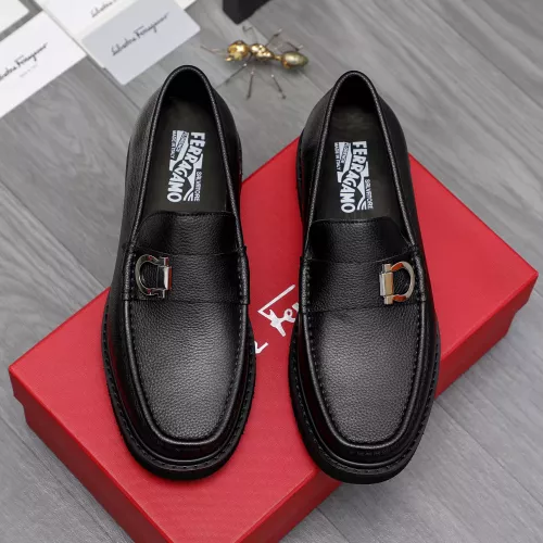 Replica Salvatore Ferragamo Leather Shoes For Men #1362033 $96.00 USD for Wholesale