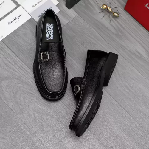 Replica Salvatore Ferragamo Leather Shoes For Men #1362033 $96.00 USD for Wholesale