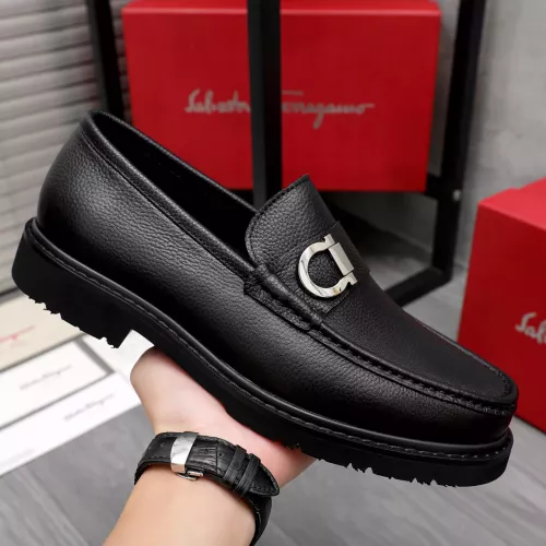 Replica Salvatore Ferragamo Leather Shoes For Men #1362033 $96.00 USD for Wholesale
